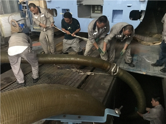 大流量轉子泵移動泵車助力龐巴迪廠區(qū)排水