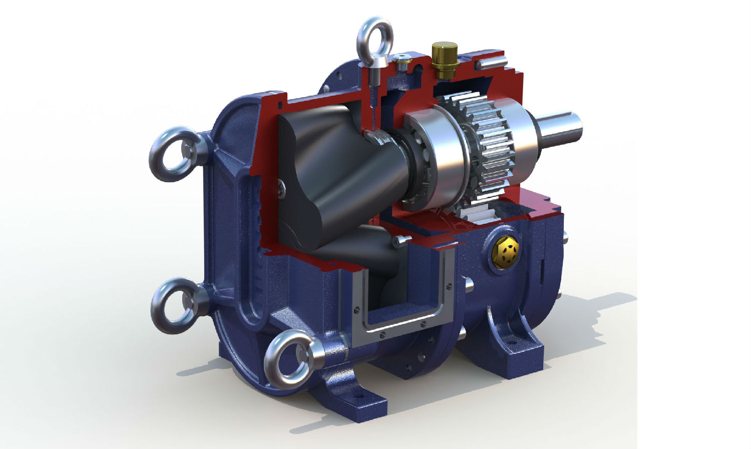 橡膠轉凸輪轉子泵